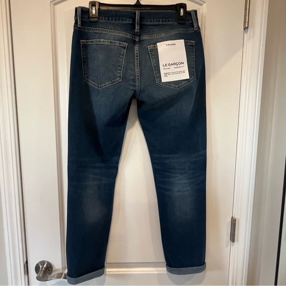 Frame Denim - Le Garçon Boyfriend Jeans - Size 26 - Distressed - Eaton - Picture 5 of 16